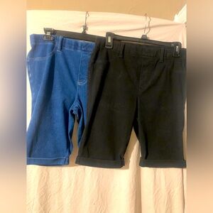 Blue denim and Black Shorts 🩳